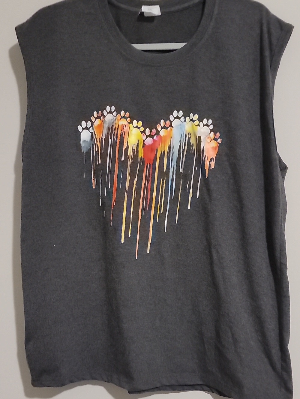Paw Heart Sleeveless Tee